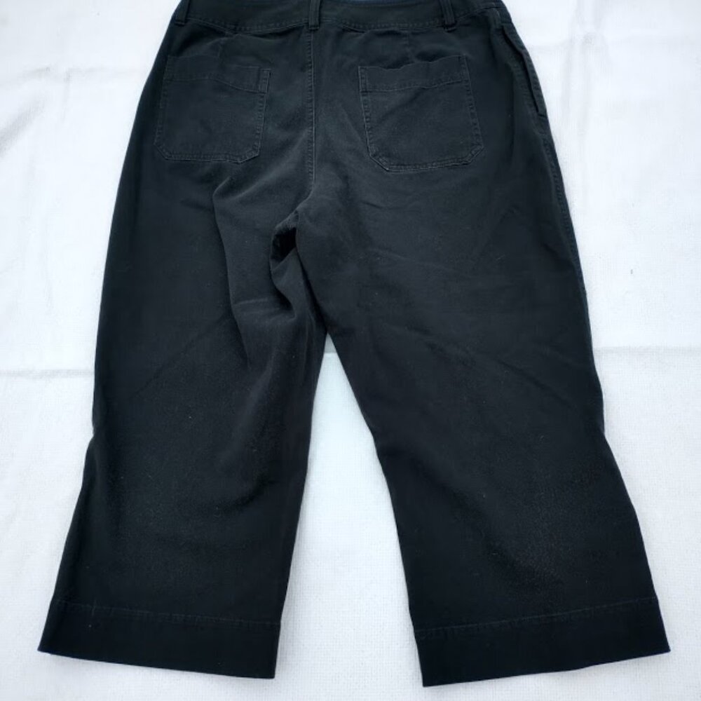PANTS Capri - Black, Coldwater Creek, size 12 - Picture 2 of 2